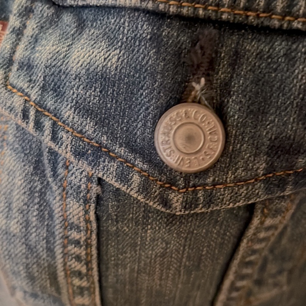Levi's Blue Denim Jean Jacket - Picture 3 of 6